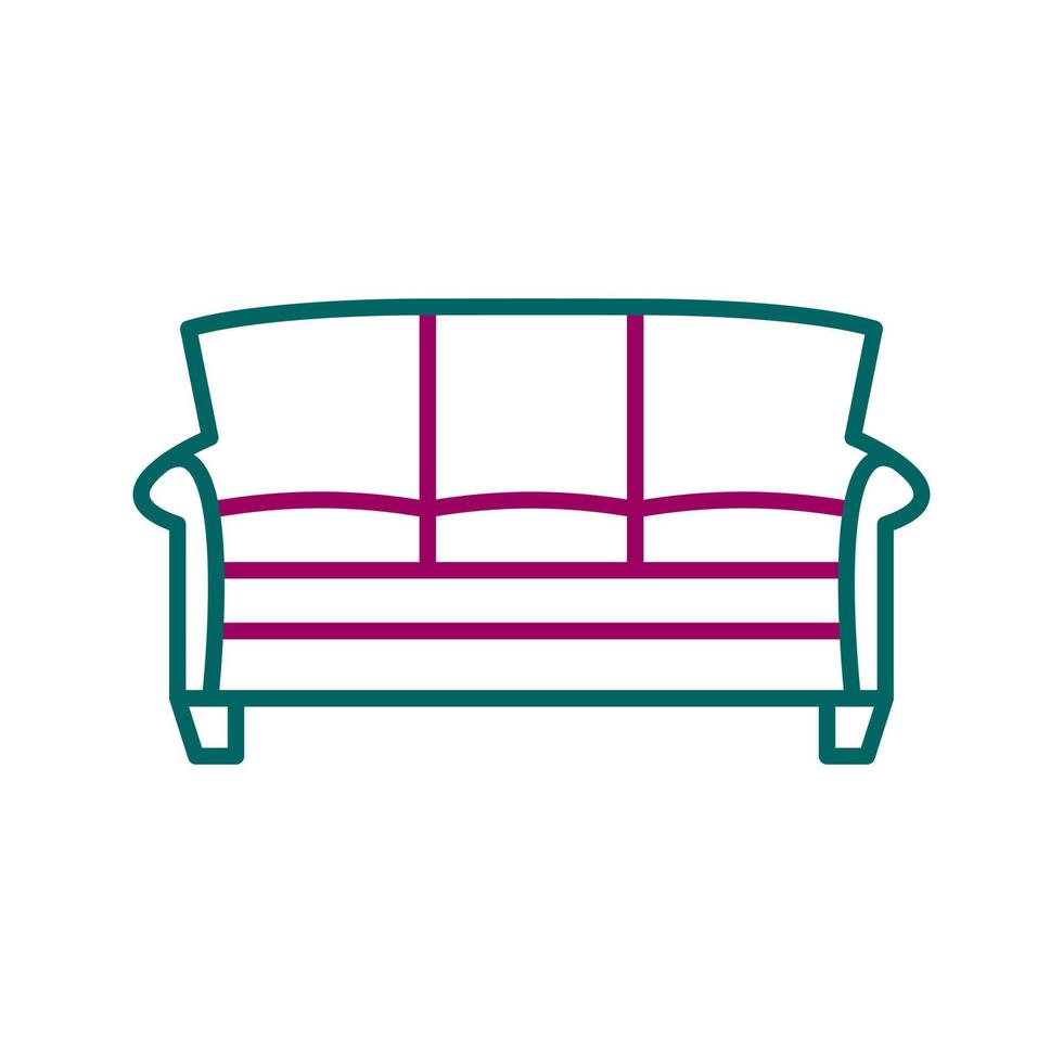 großes Sofa-Vektorsymbol vektor