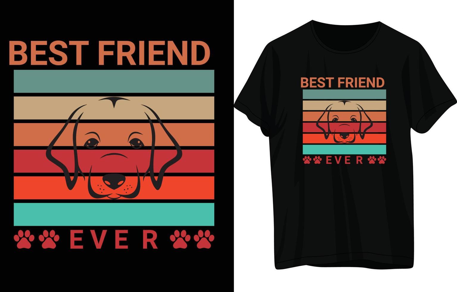 Hunde-T-Shirt-Design vektor