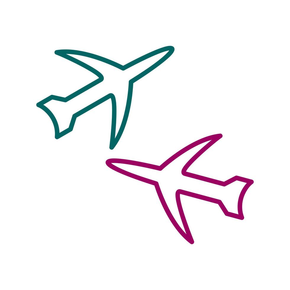 flera olika flyg vektor ikon