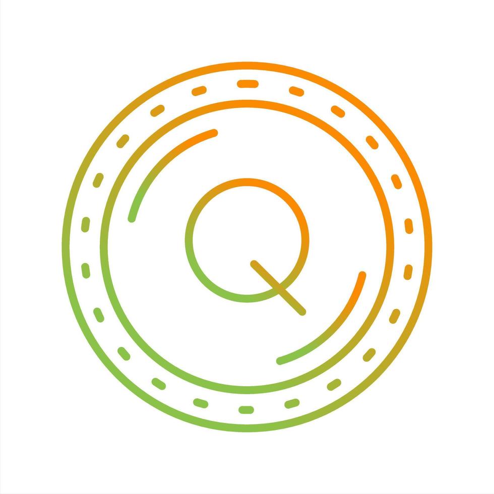 Quetzal-Währungsvektorsymbol vektor