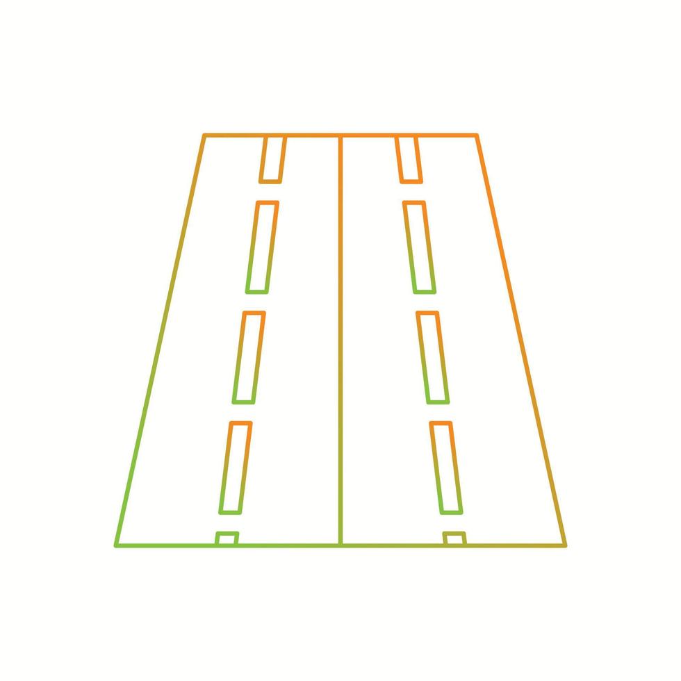 schöne Straße Vektor Liniensymbol