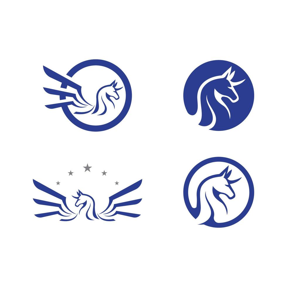 einhorn-vektor-symbol-illustrationsdesign vektor