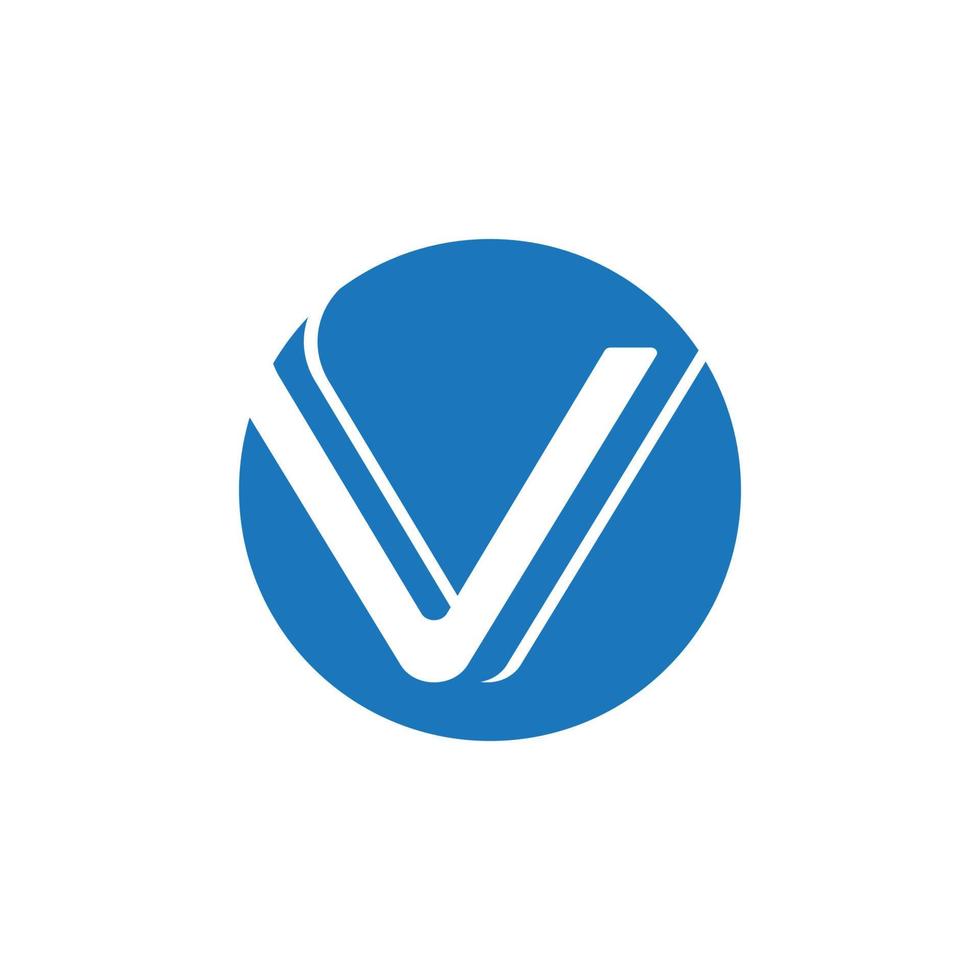 v-Buchstaben-Logo-Vorlagenvektor vektor