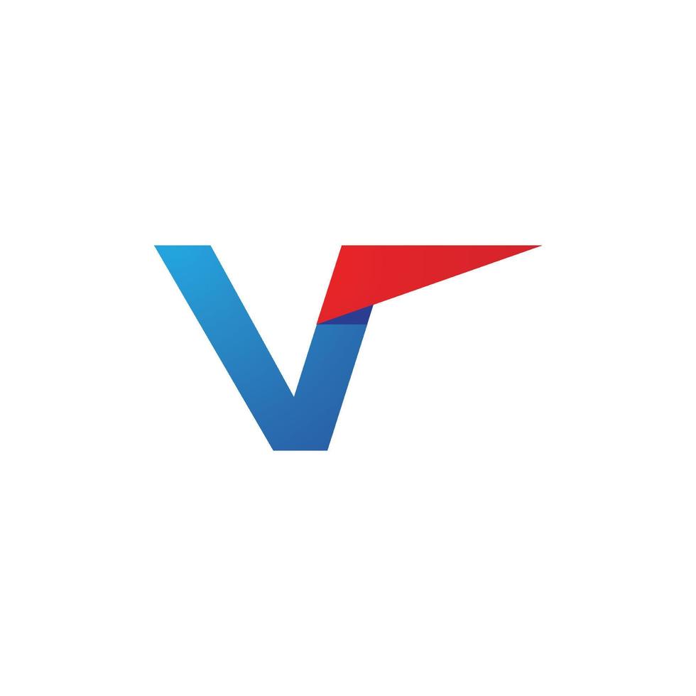 v-Buchstaben-Logo-Vorlagenvektor vektor