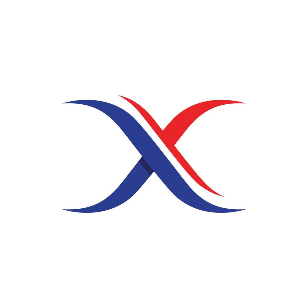 x Brief Logo Vorlage Vektor-Symbol vektor