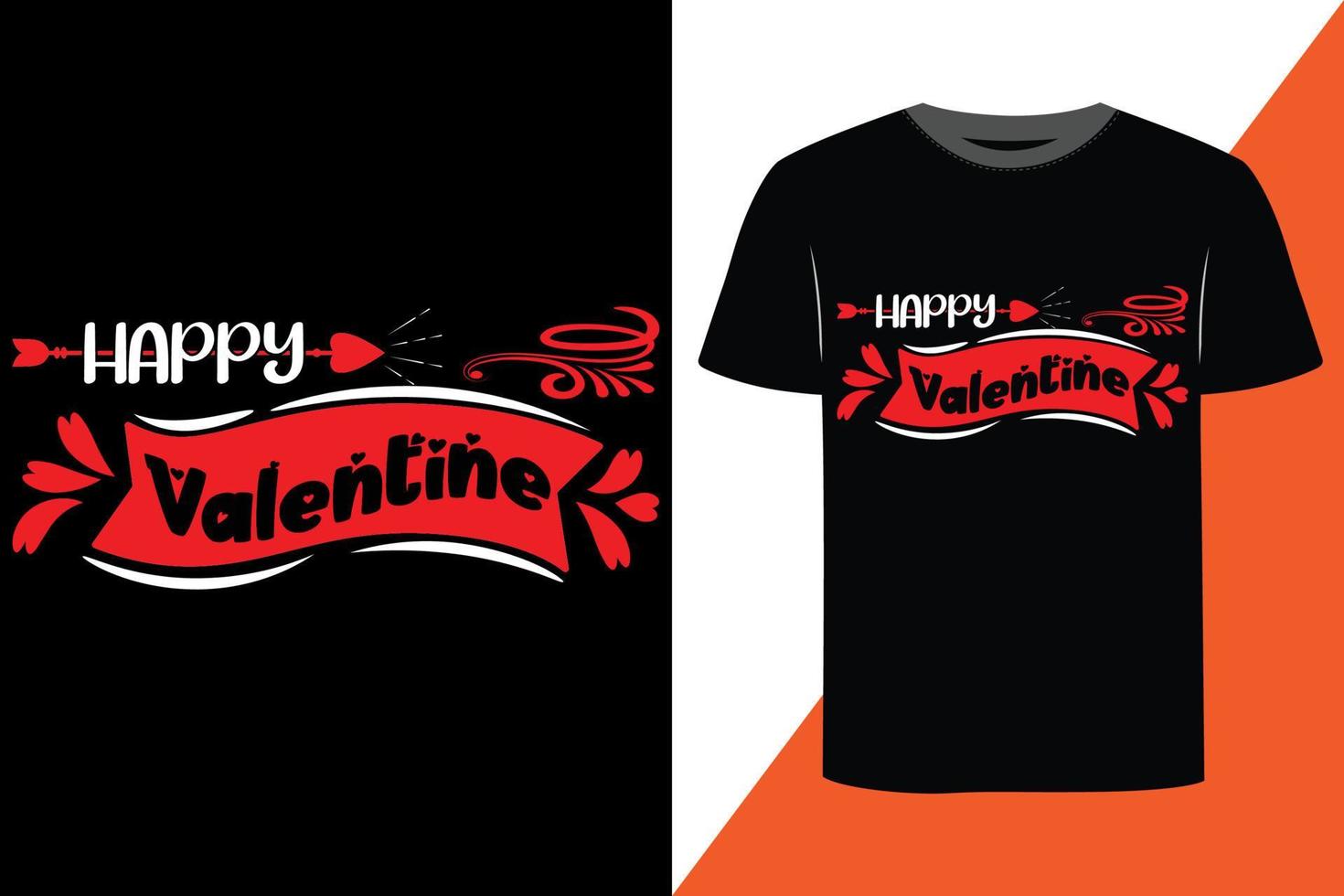 valentine skriva ut redo t-shirt design vektor