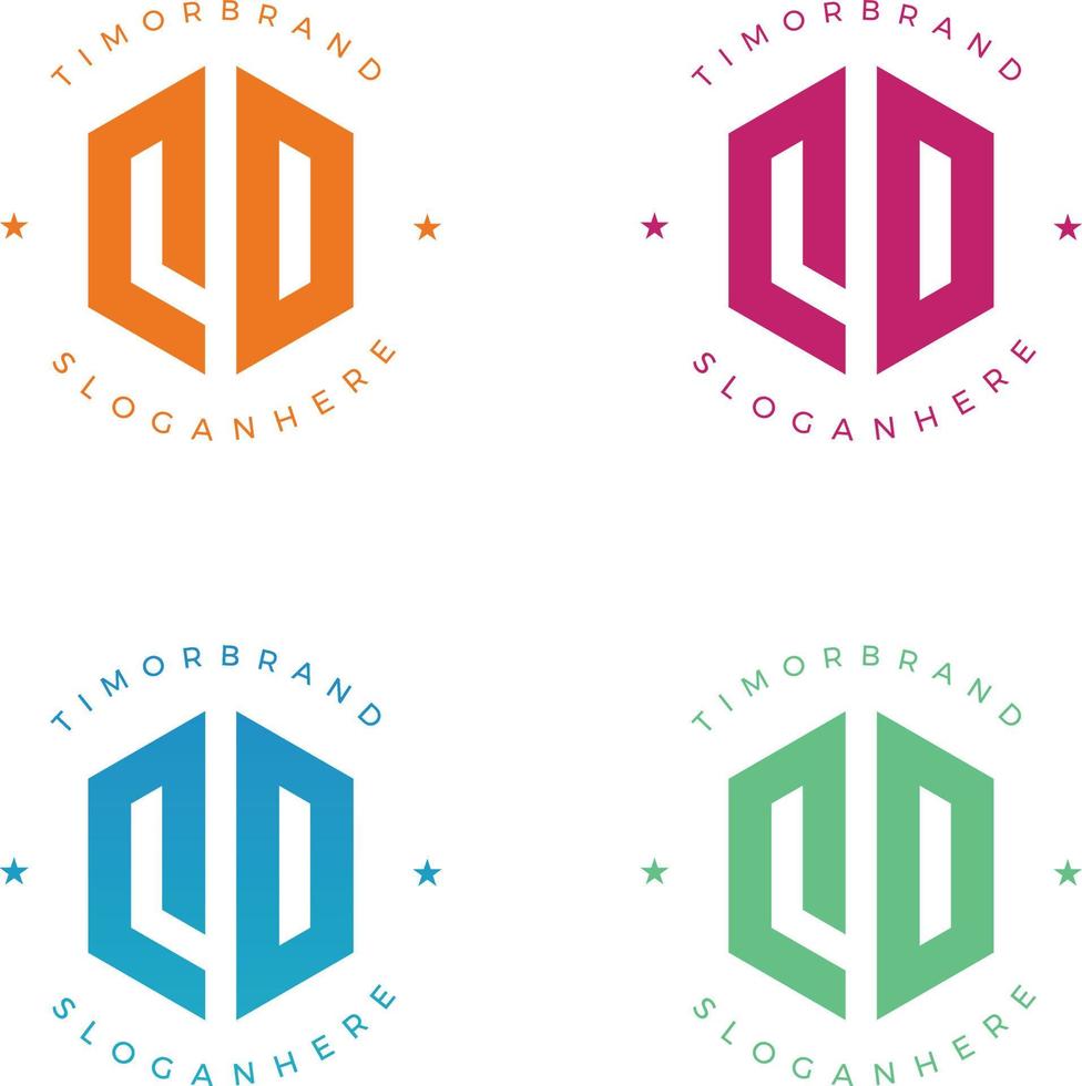 uppsättning av företagets logotyp design idéer vektor