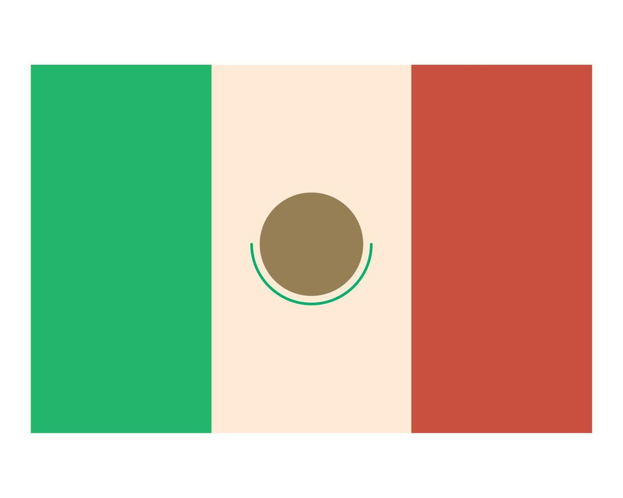 Flaggenstaat Mexiko vektor
