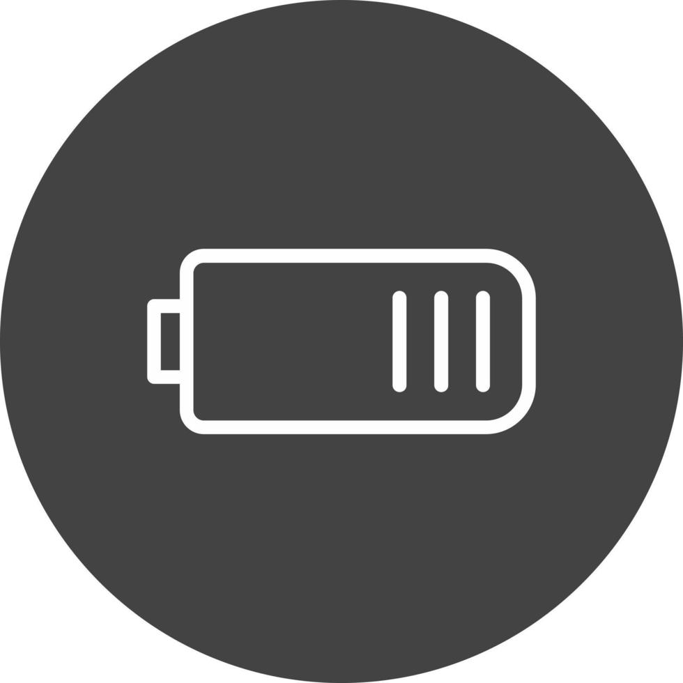 batteri fjärdedel vektor ikon design