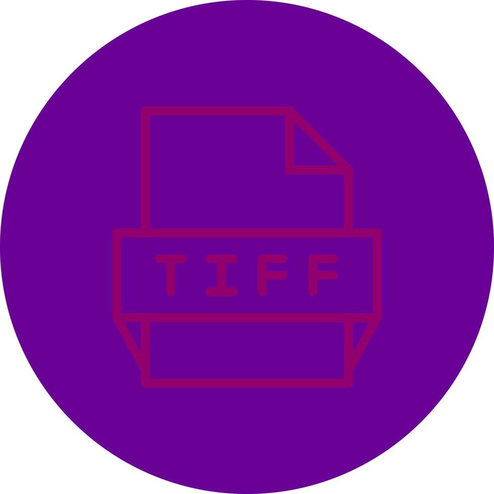 tIFF fil formatera ikon vektor