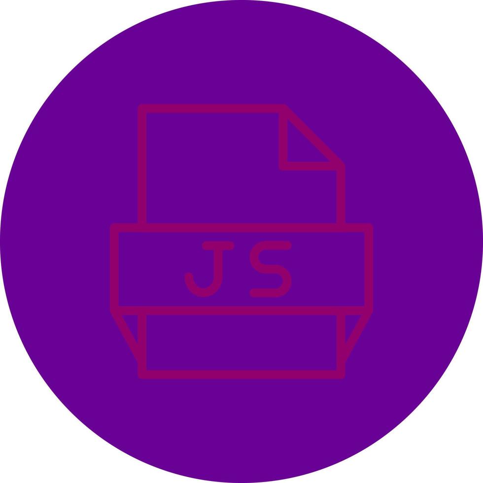 js-Dateiformat-Symbol vektor