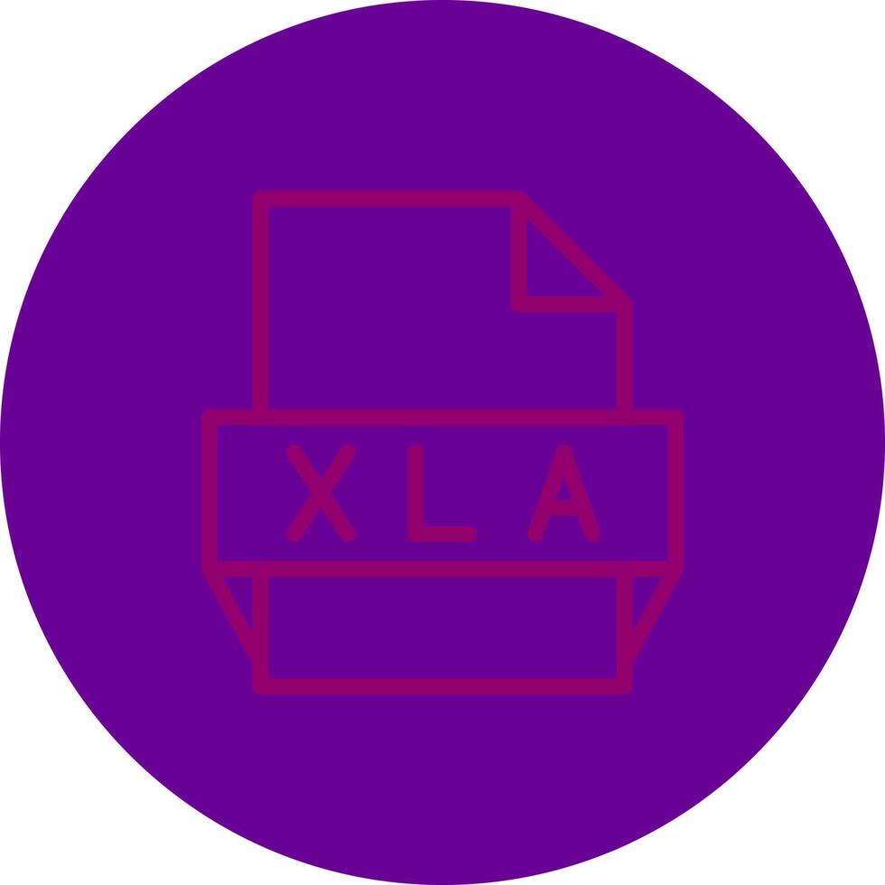 xla-Dateiformat-Symbol vektor