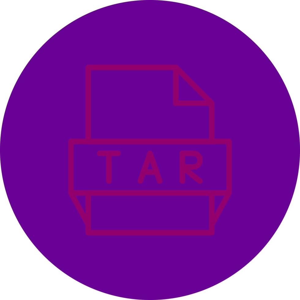 tar-Dateiformat-Symbol vektor