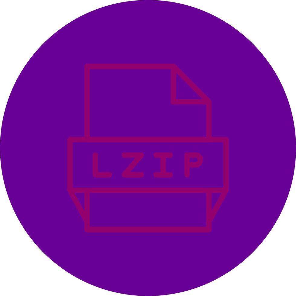 lzip-Dateiformat-Symbol vektor