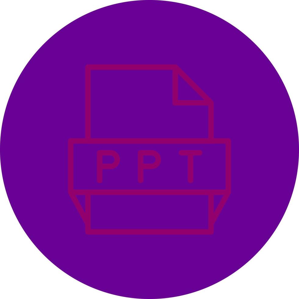 ppt-Dateiformat-Symbol vektor