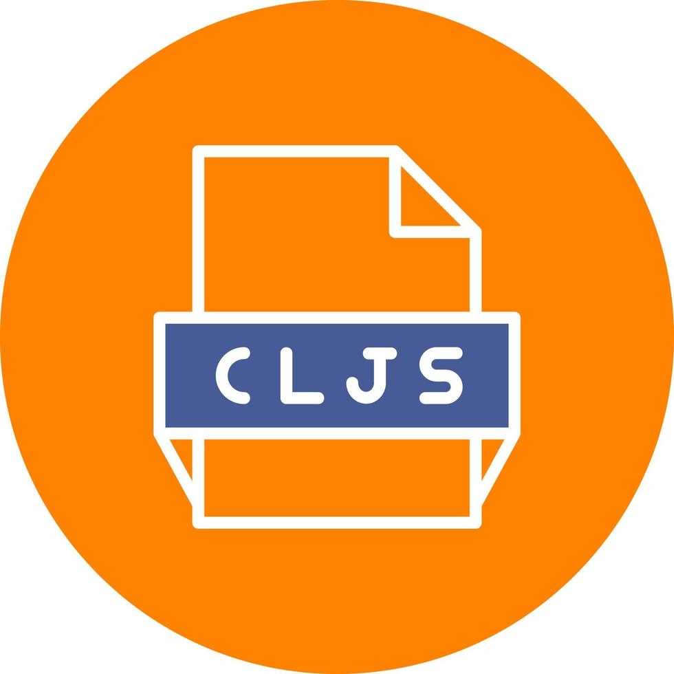 cljs-Dateiformat-Symbol vektor