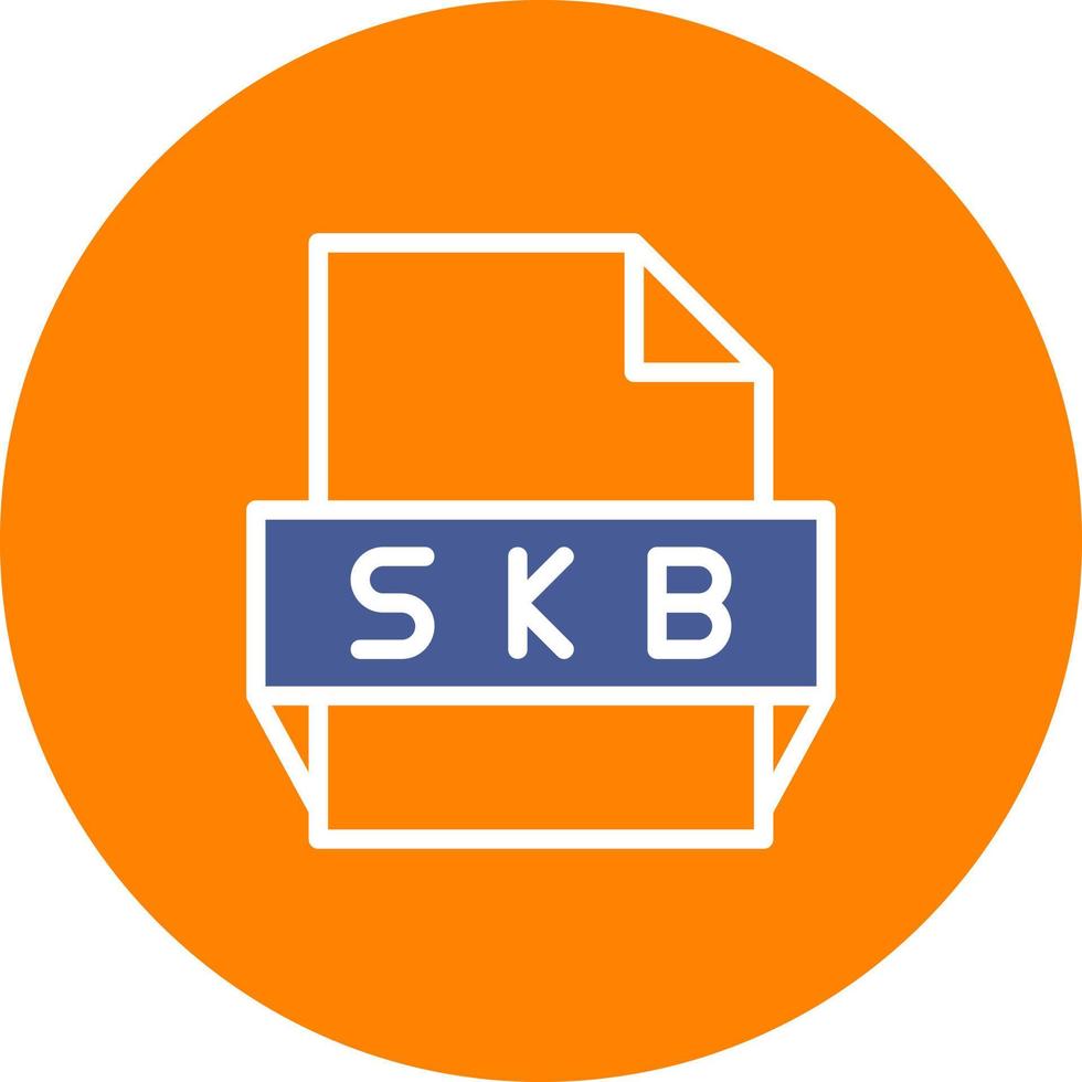 skb-Dateiformat-Symbol vektor