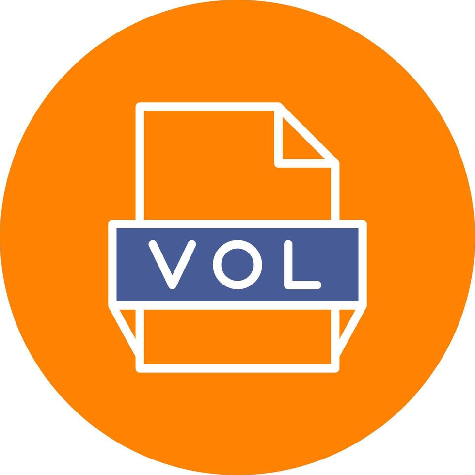 vol-Dateiformat-Symbol vektor