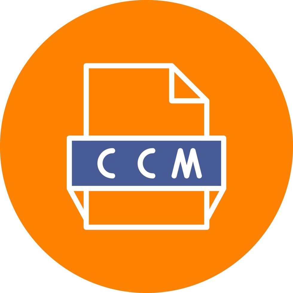 ccm-Dateiformat-Symbol vektor