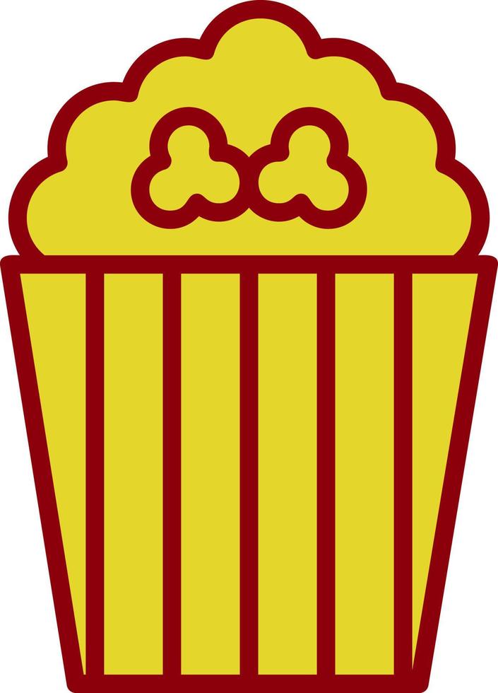 Popcorn-Vektor-Icon-Design vektor