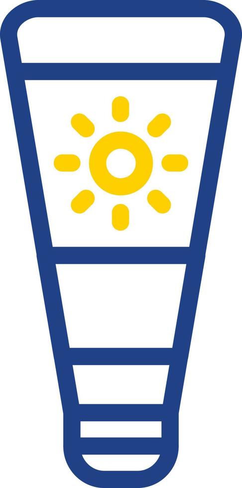 Sonnenschutz-Vektor-Icon-Design vektor