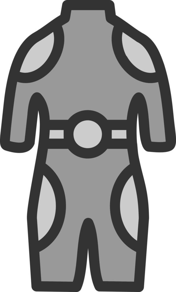 Tauchanzug-Vektor-Icon-Design vektor