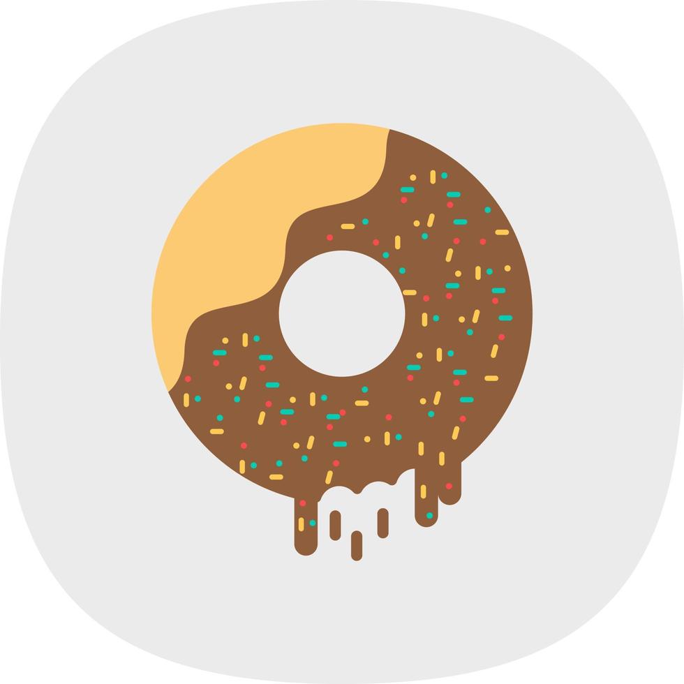 Donut-Vektor-Icon-Design vektor