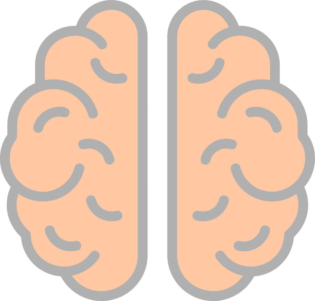 neurowissenschaftliches Vektor-Icon-Design vektor