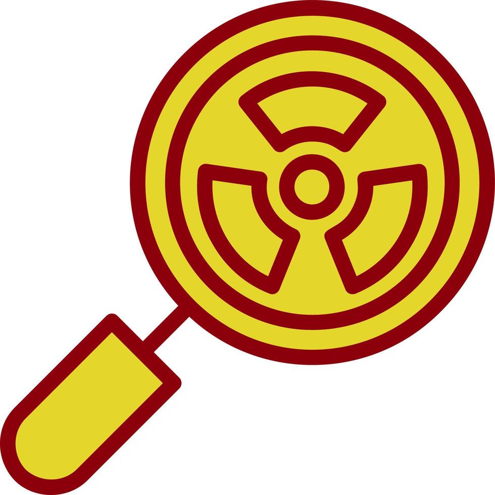 Strahlungsvektor-Icon-Design vektor