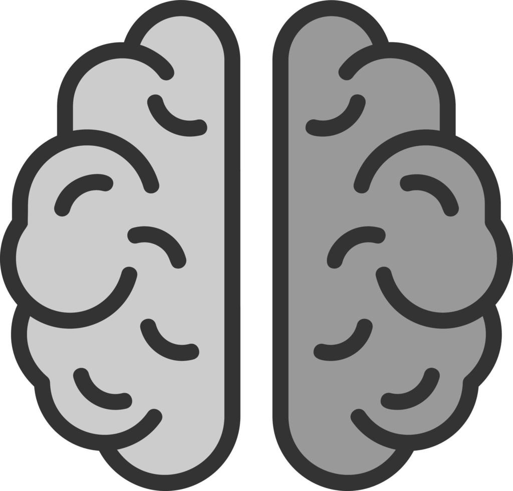 neurowissenschaftliches Vektor-Icon-Design vektor