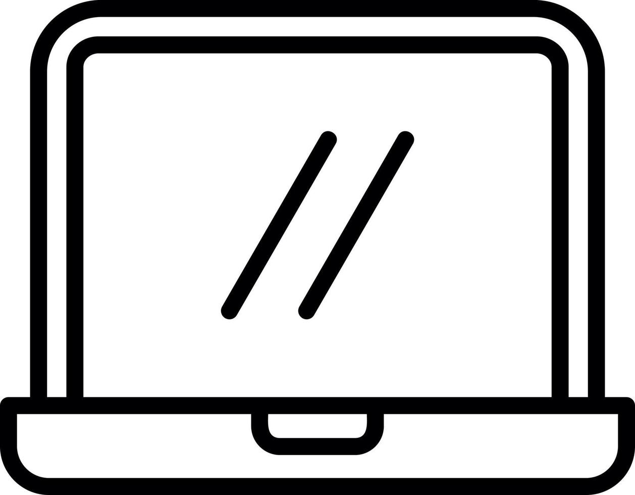 Laptop-Vektor-Icon-Design vektor