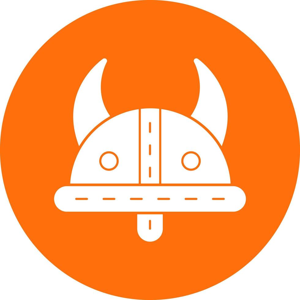 Wikingerhelm-Vektor-Icon-Design vektor