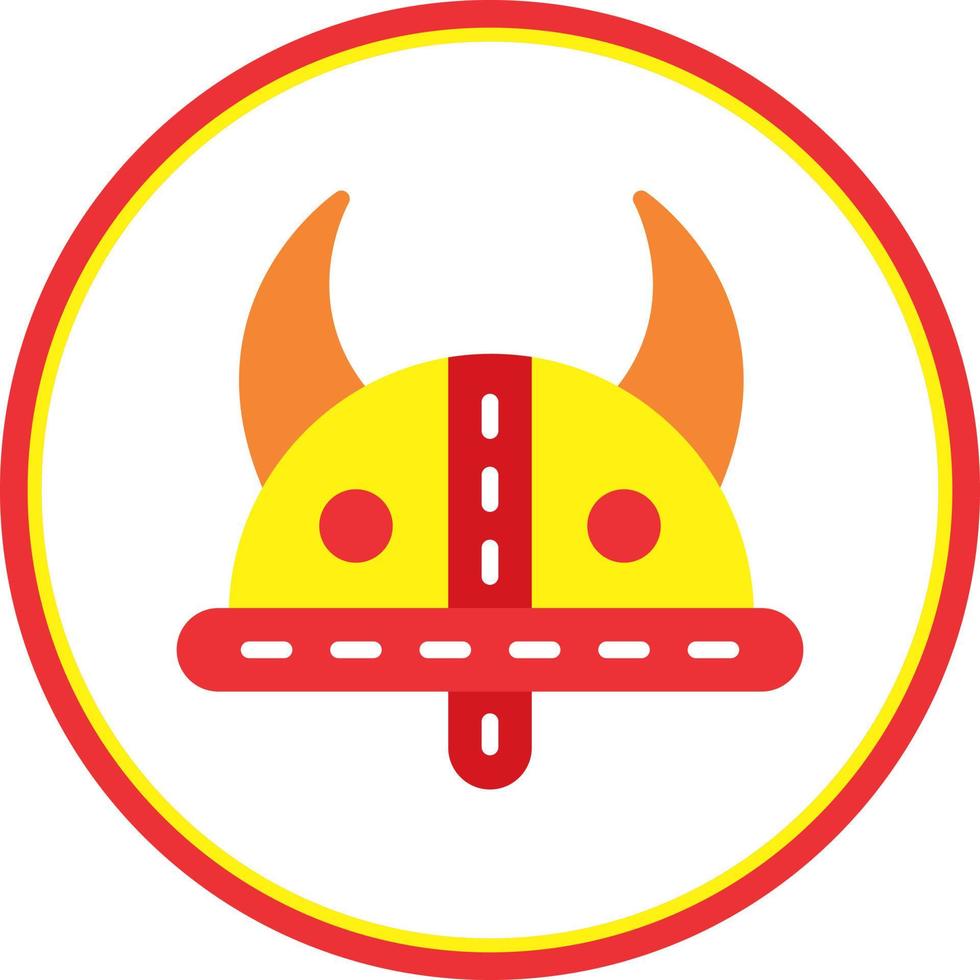 Wikingerhelm-Vektor-Icon-Design vektor