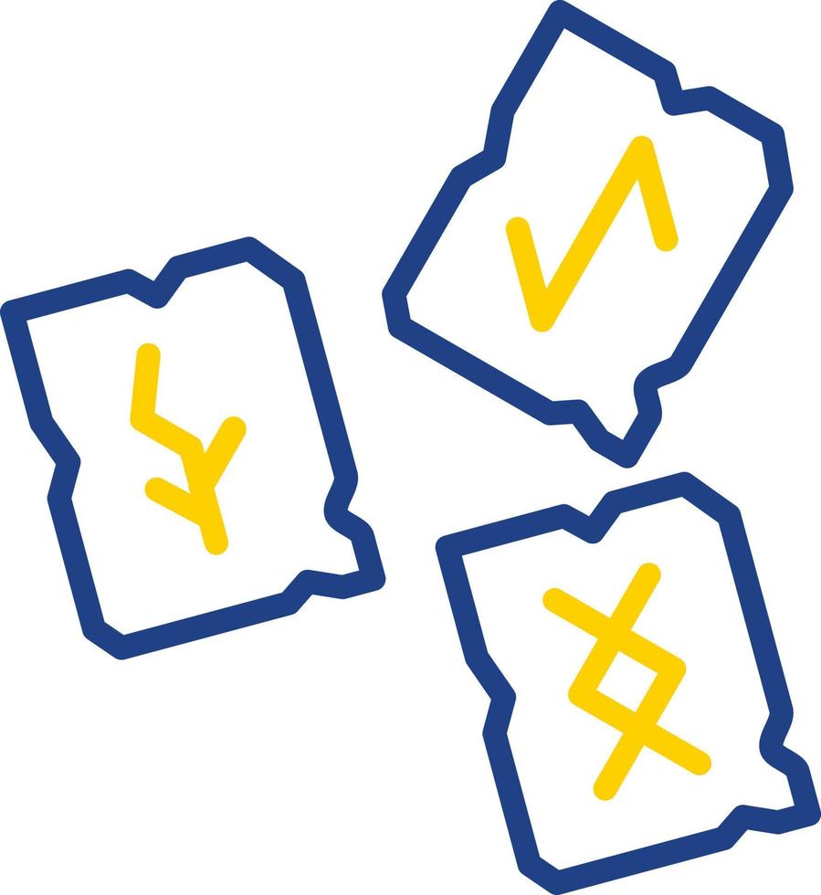 Runen-Vektor-Icon-Design vektor