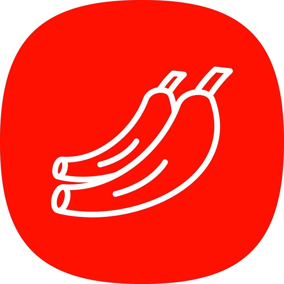 Bananen-Vektor-Icon-Design vektor