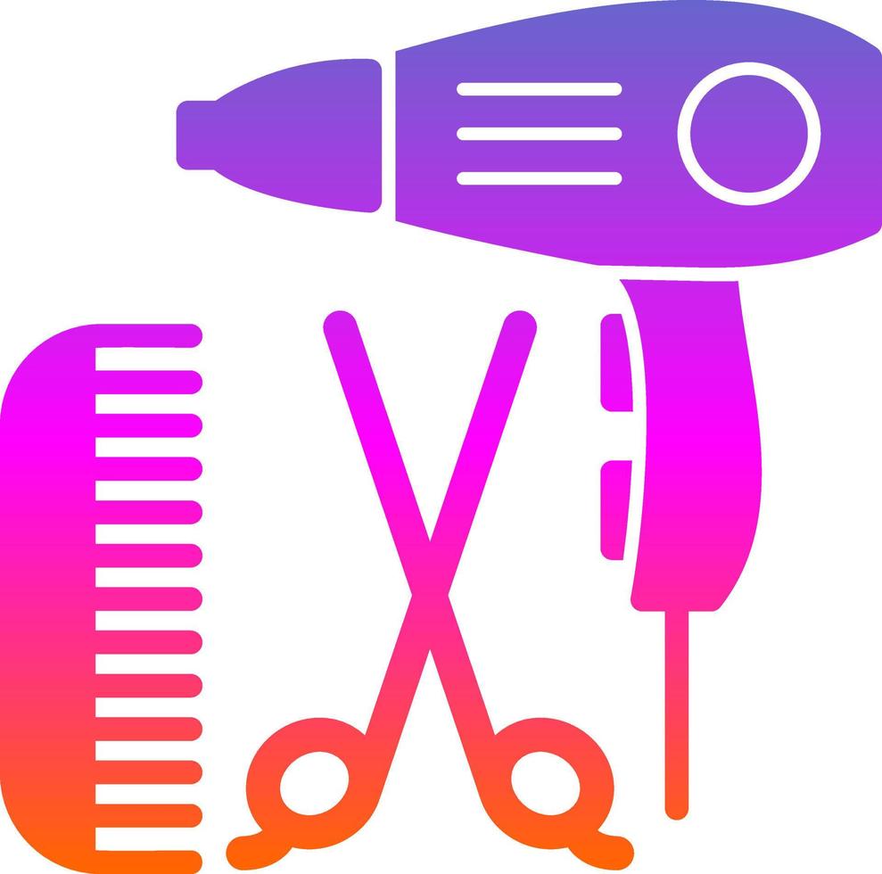 Friseur-Vektor-Icon-Design vektor