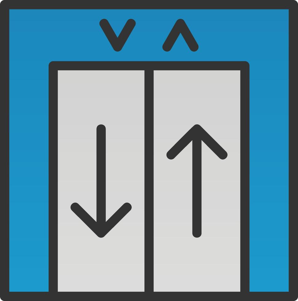 Lift-Vektor-Icon-Design vektor