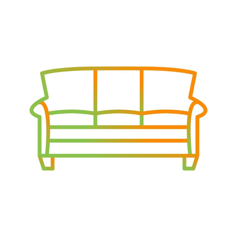 großes Sofa-Vektorsymbol vektor