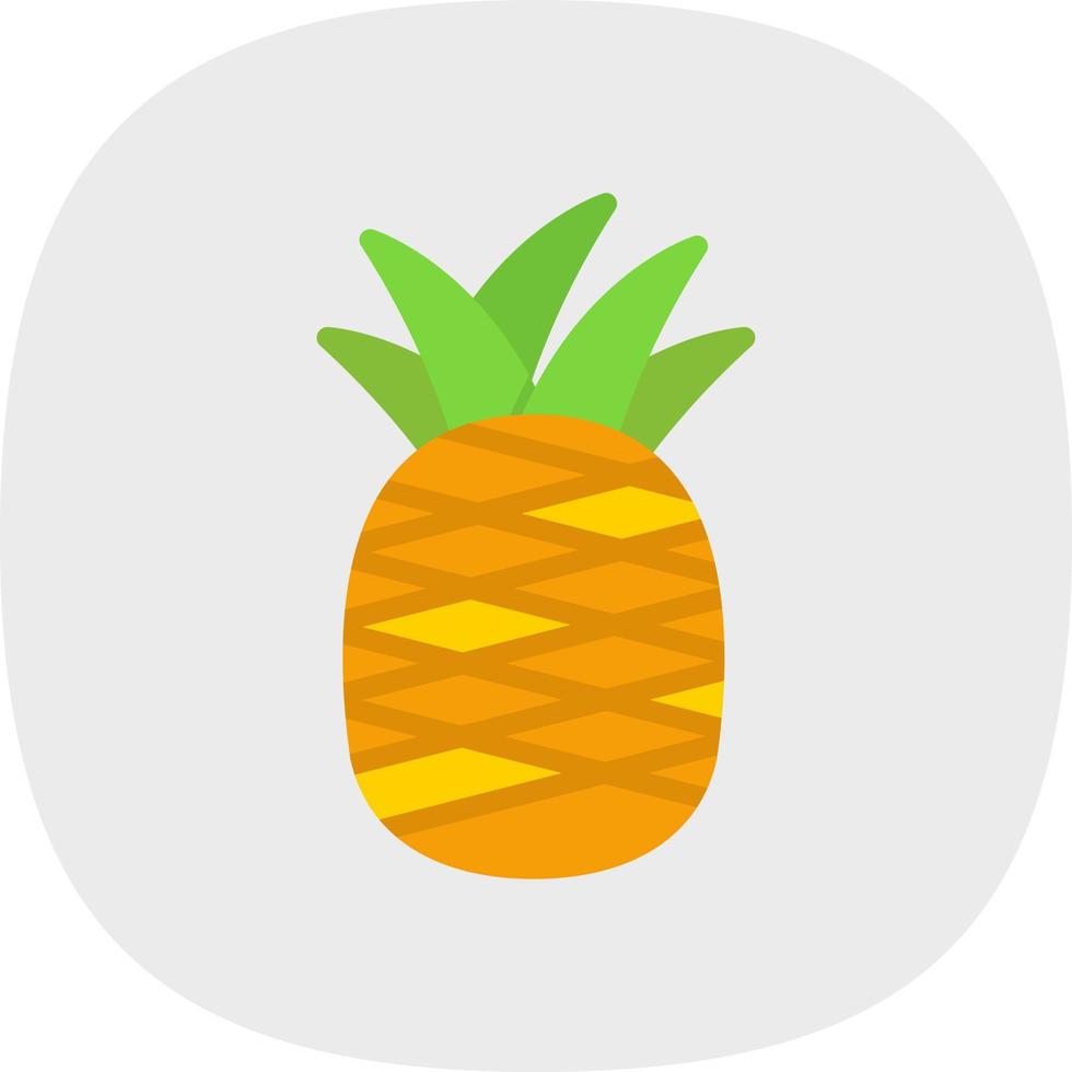 Ananas-Vektor-Icon-Design vektor