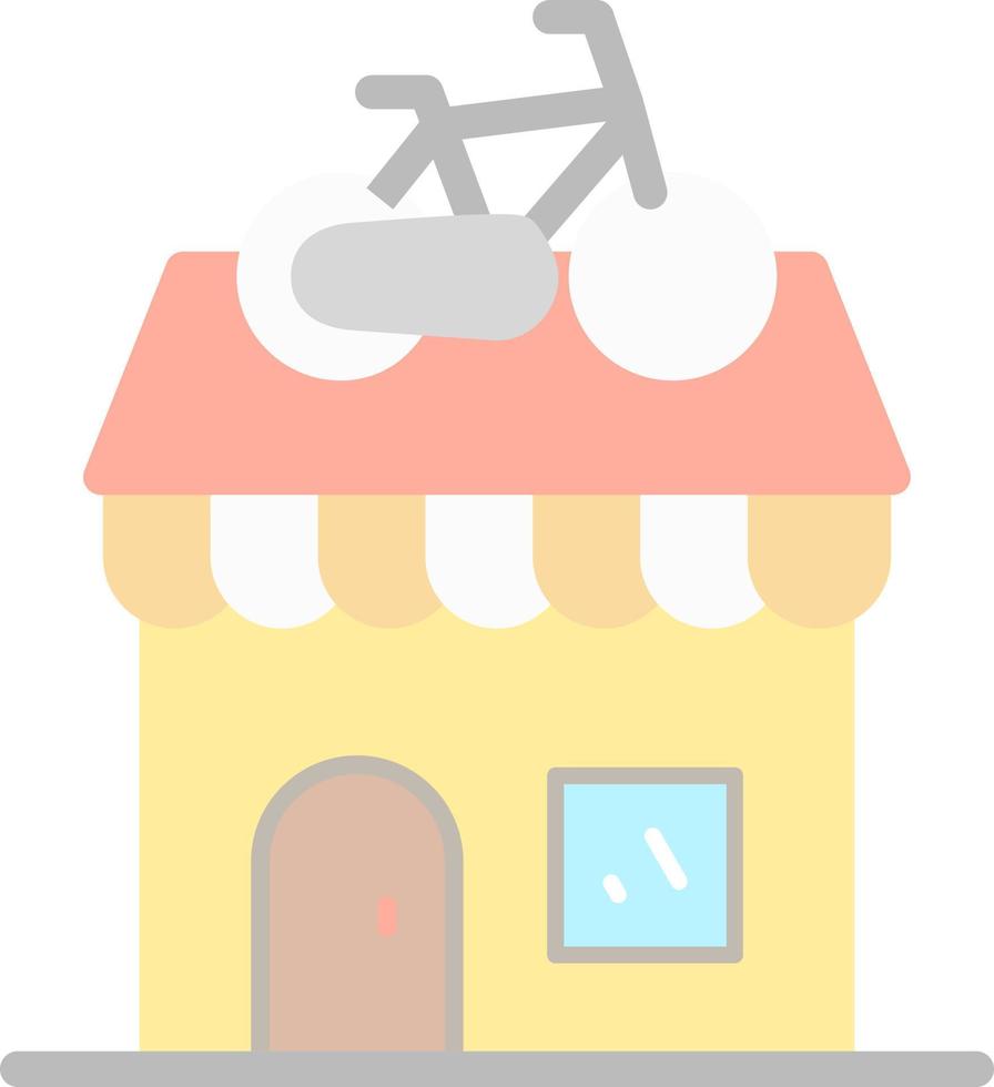 Fahrrad-Shop-Vektor-Icon-Design vektor