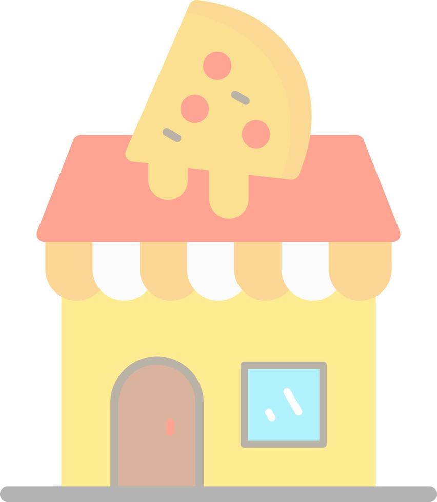 Pizza-Shop-Vektor-Icon-Design vektor