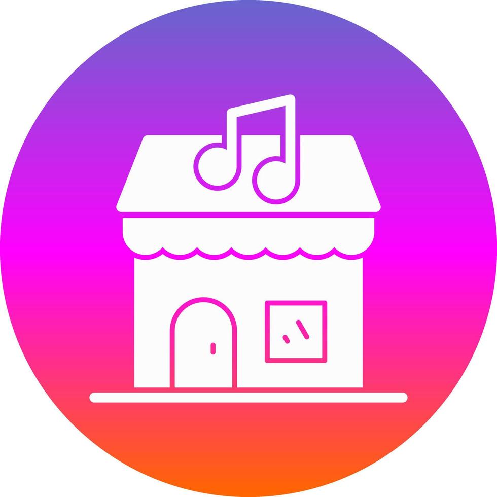 Musikgeschäft-Vektor-Icon-Design vektor
