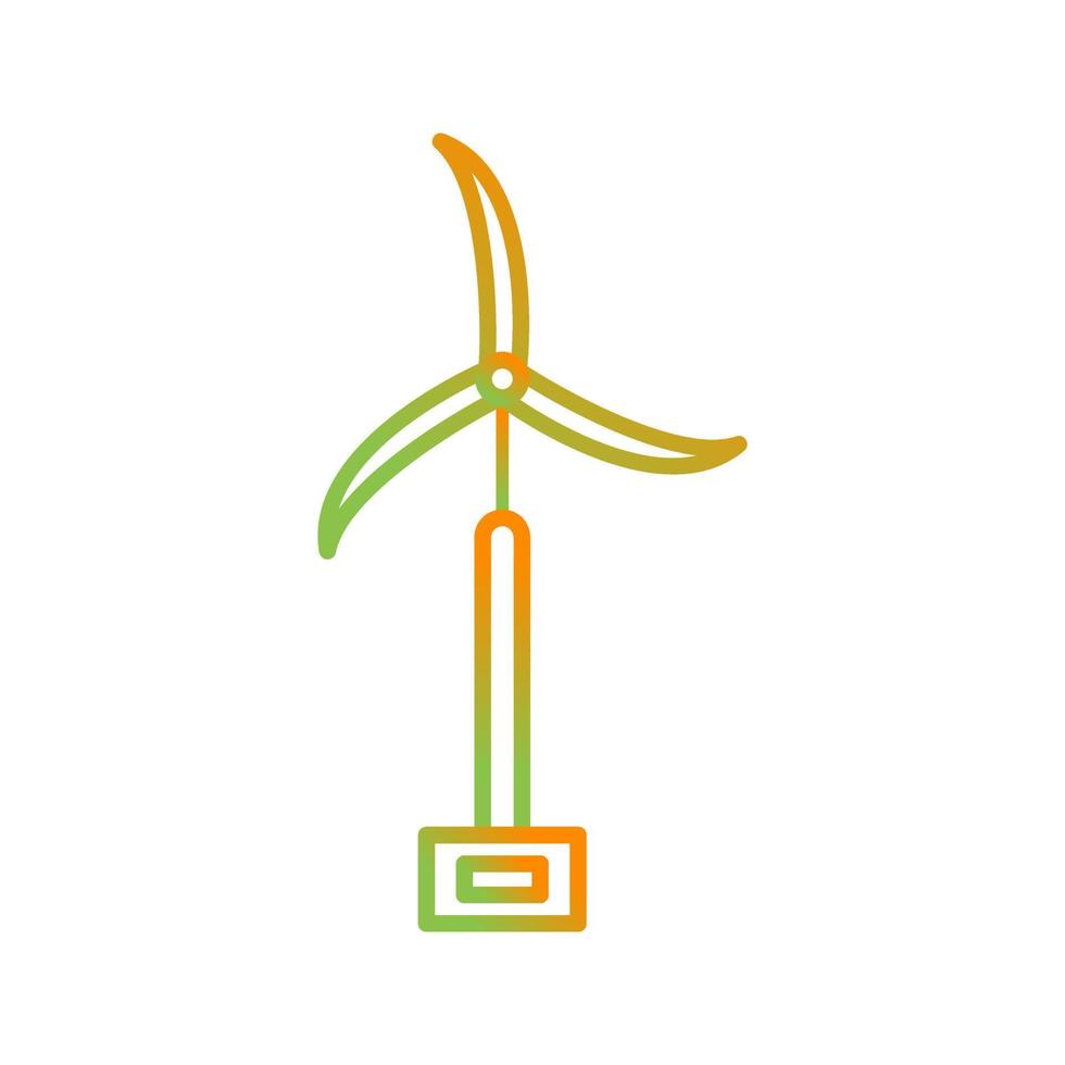 Symbol für Windmühlenvektor vektor