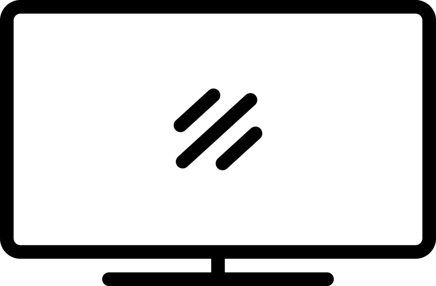 linje ikon för tft vektor