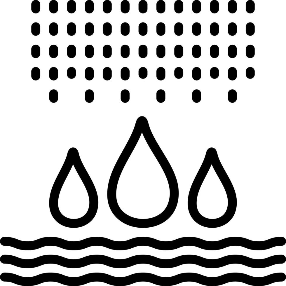 Liniensymbol für Gewässer vektor