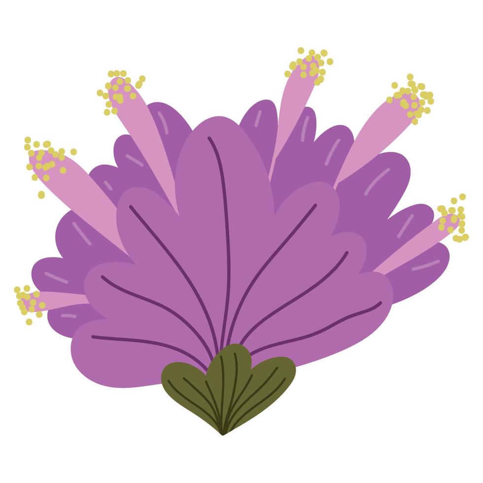 lila blomma ikon vektor