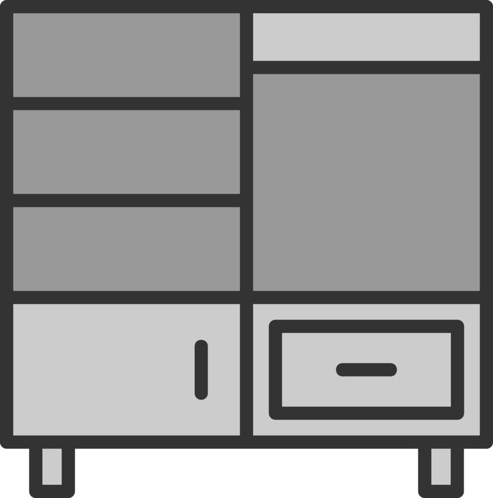 Kleiderschrank-Vektor-Icon-Design vektor