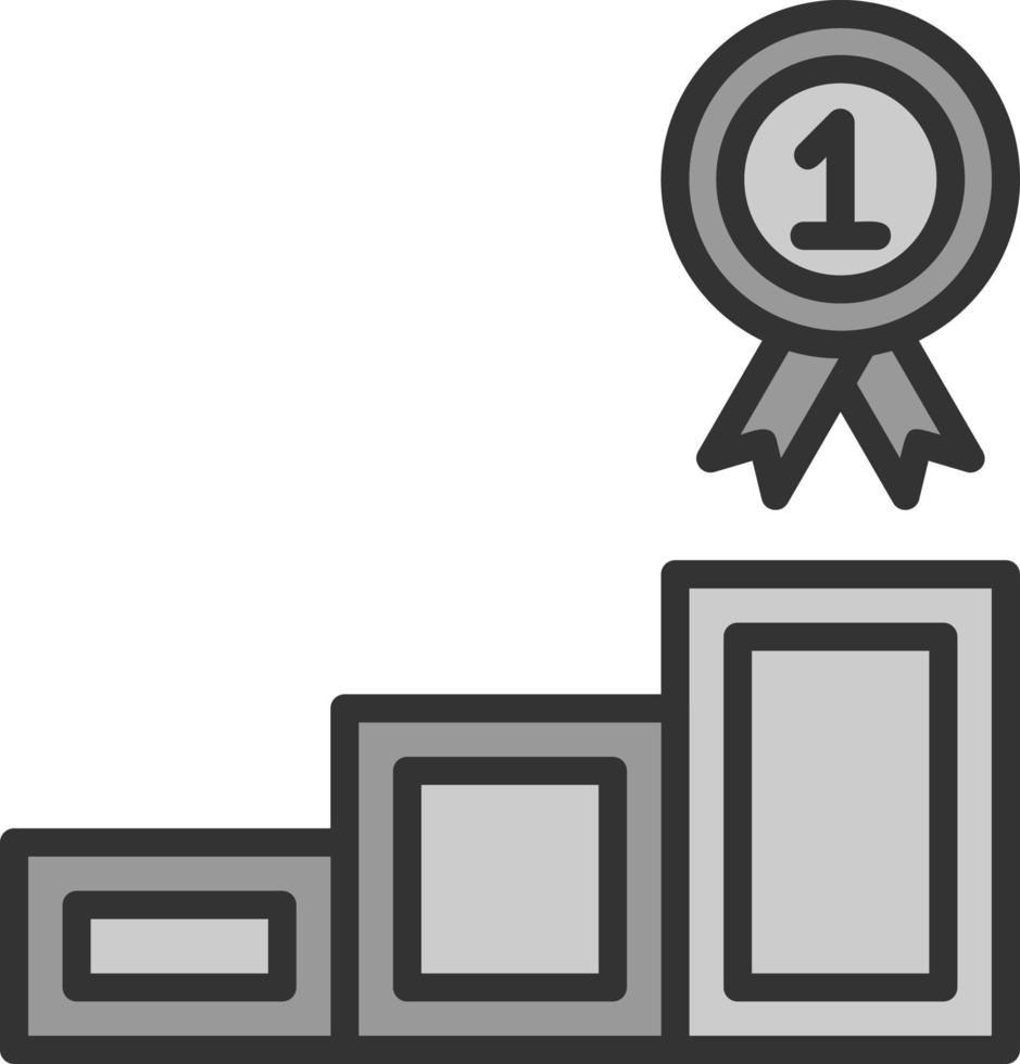 1. Platz Vektor-Icon-Design vektor