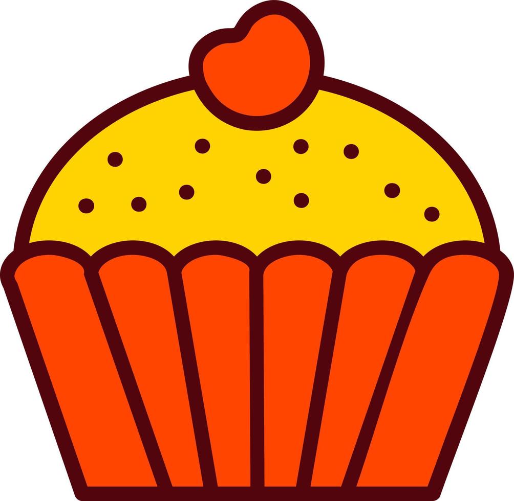 Muffin-Vektor-Symbol vektor