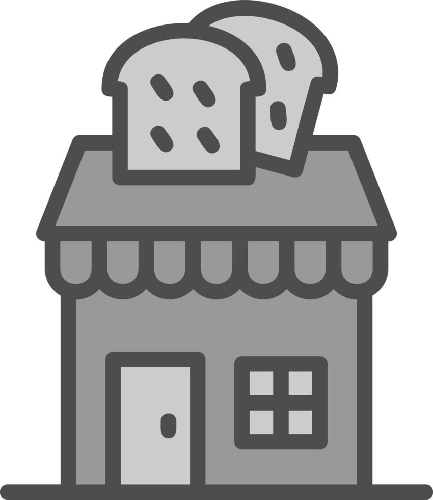 Bäckerei-Shop-Vektor-Icon-Design vektor